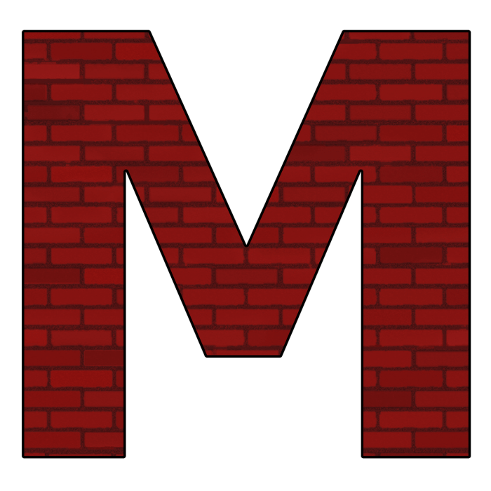 Monogram Sports Letter M, School, College M, Spirit Shirts, Signs ...